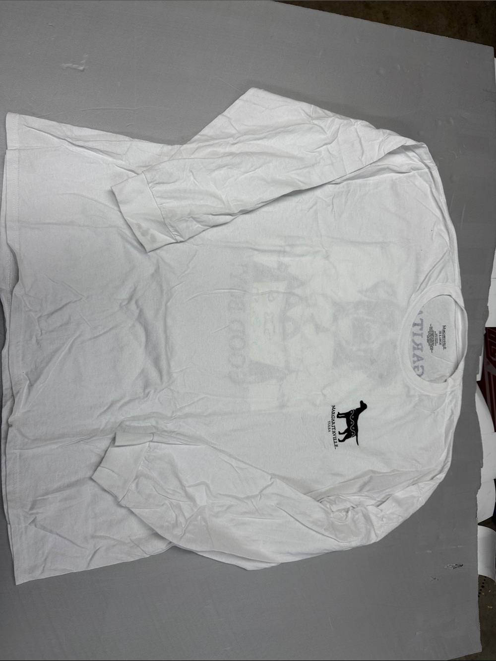 Men's White Long-Sleeve Graphic T-Shirt